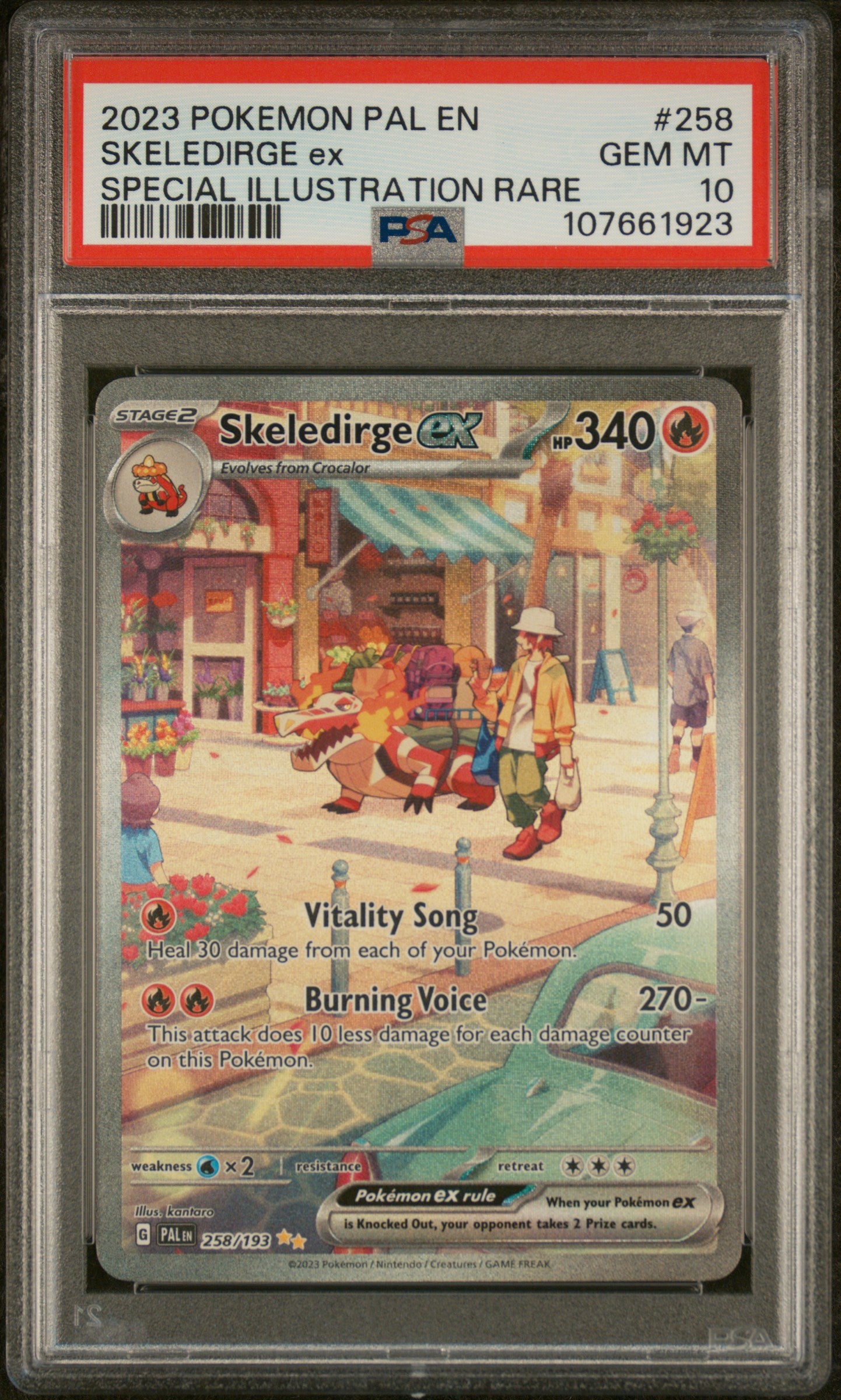 Skeledirge #258 | PSA 10 | Paldea Evolved