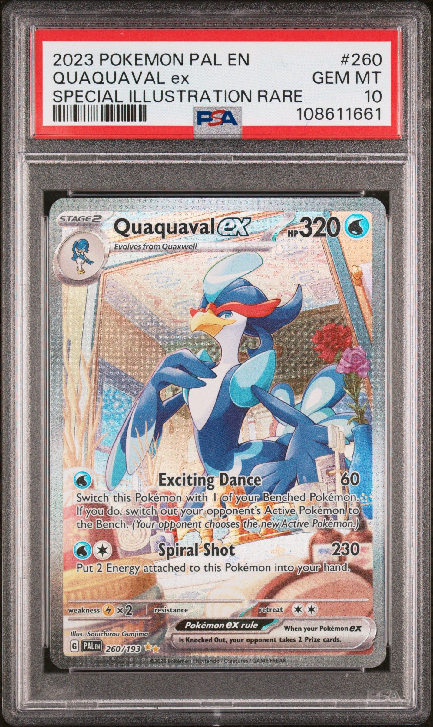 Quaquaval 260 | PSA 10 | Paldea Evolved