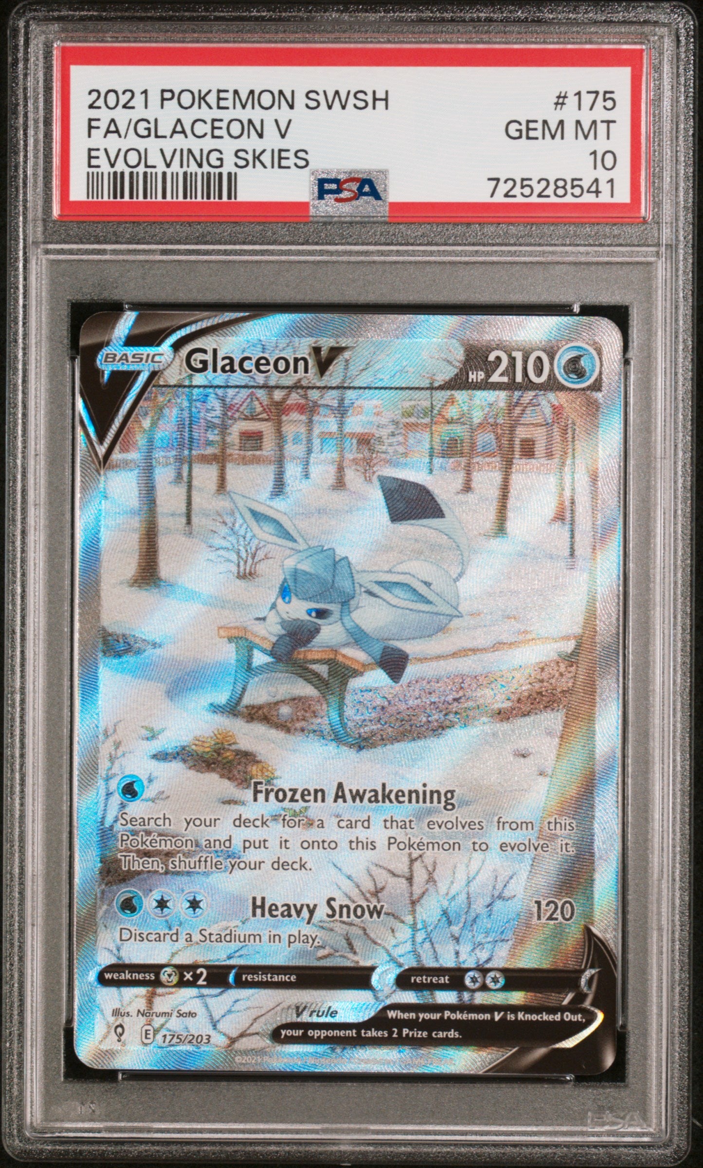 Glaceon #175 | PSA 10 | Evolving Skies