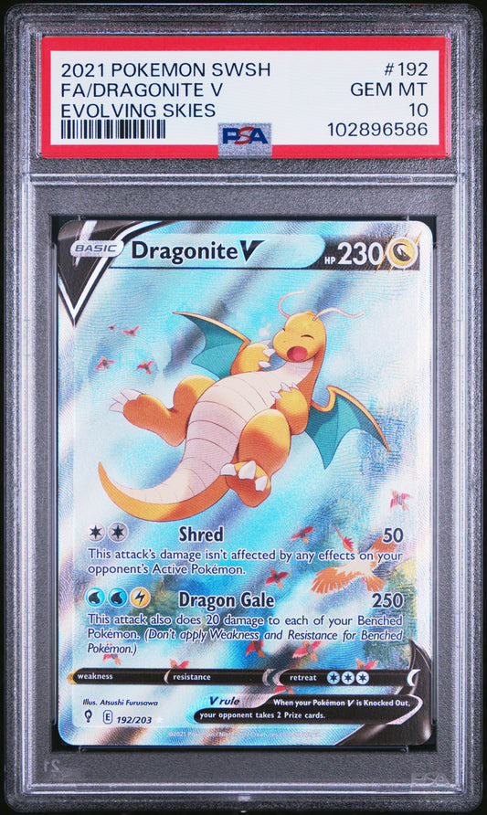 Dragonite #192 | PSA 10 | Evolving Skies
