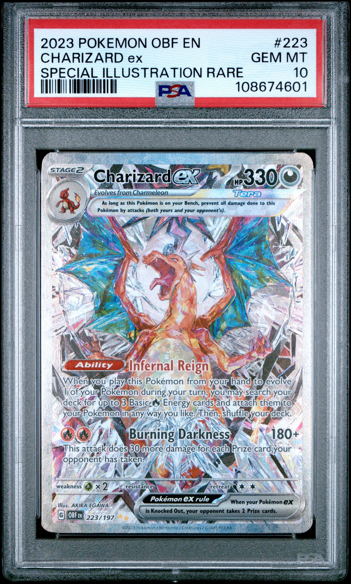 Charizard #223 | PSA 10 | Obsidian Flames