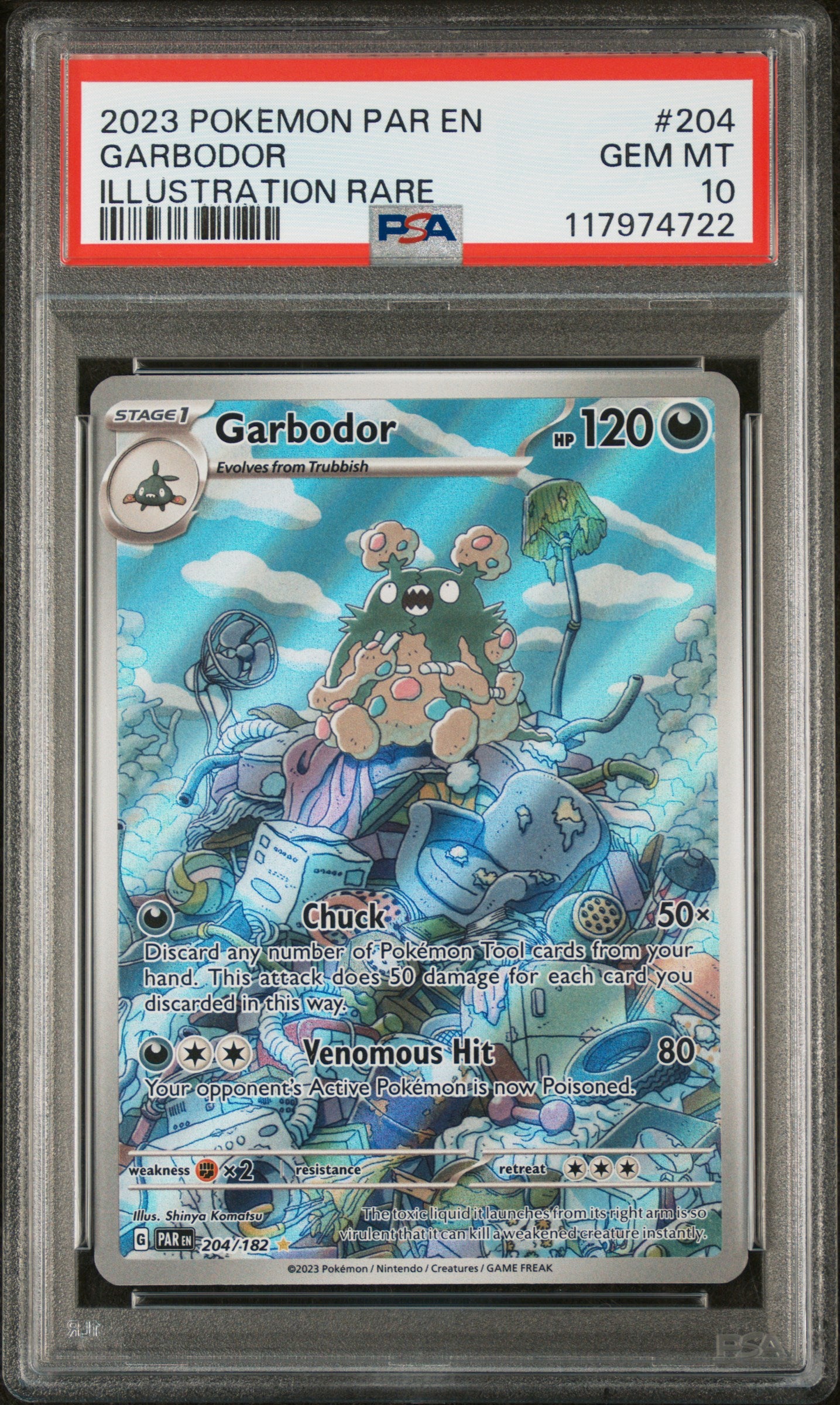 Garbodor #204 | PSA 10 | Paradox Rift