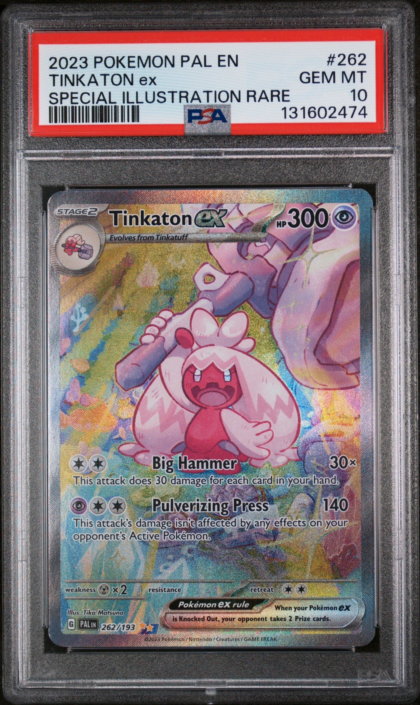 Tinkaton #262 | PSA 10 | Paldea Evolved