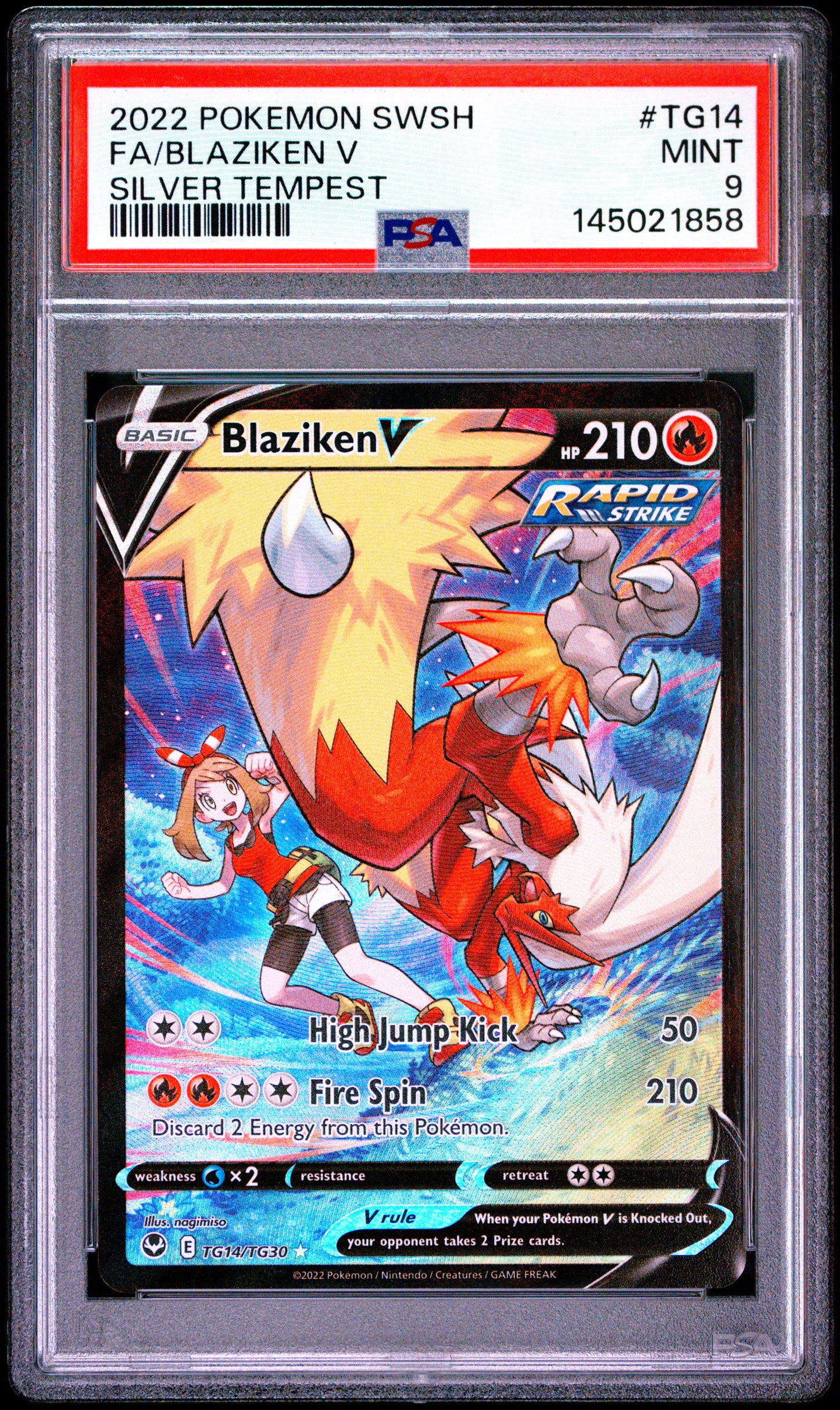 Blaziken V #TG14 PSA 9