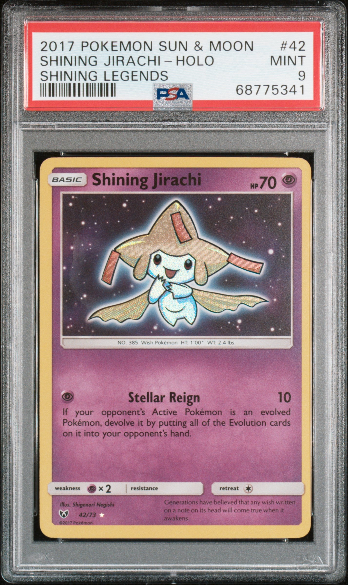 Jirachi #42 PSA 9