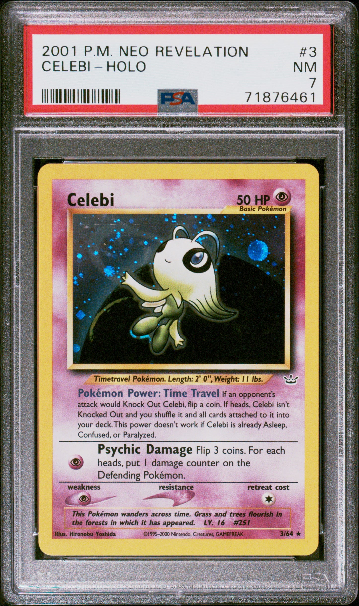Celebi #3 | PSA 7 | Neo Revelation