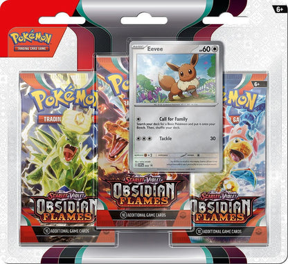 Obsidian Flames 3 Pack Blister – Eevee