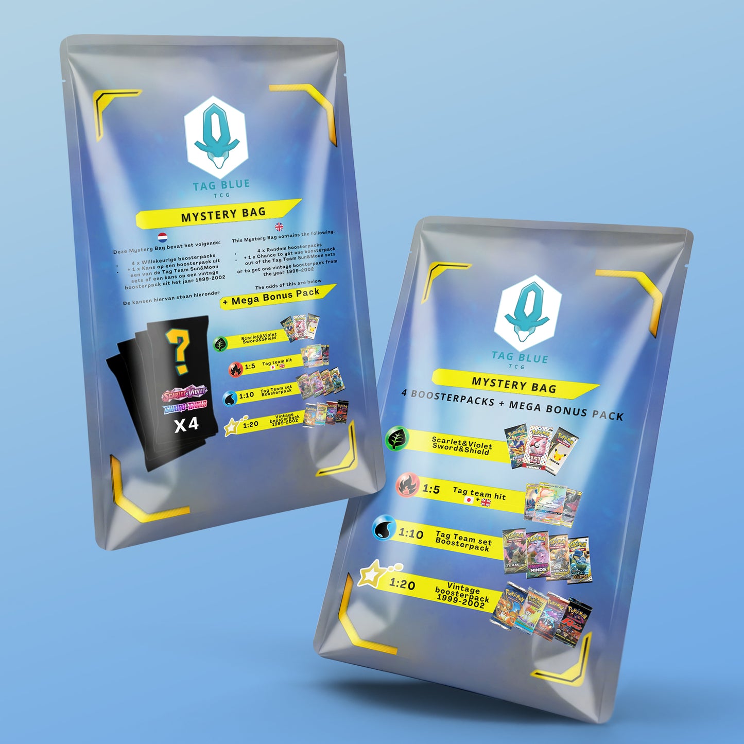 5x Tag Blue Mystery Bag